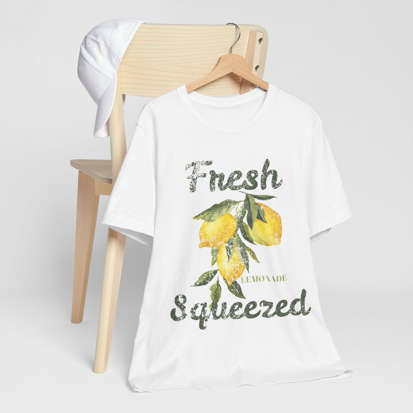 Fresh Squeezed Lemon Shirt, Lemon Graphic Tee, Cute Summer Citrus Shirt, Lemon Lover Gift, Retro Fruit Graphic T-Shirt