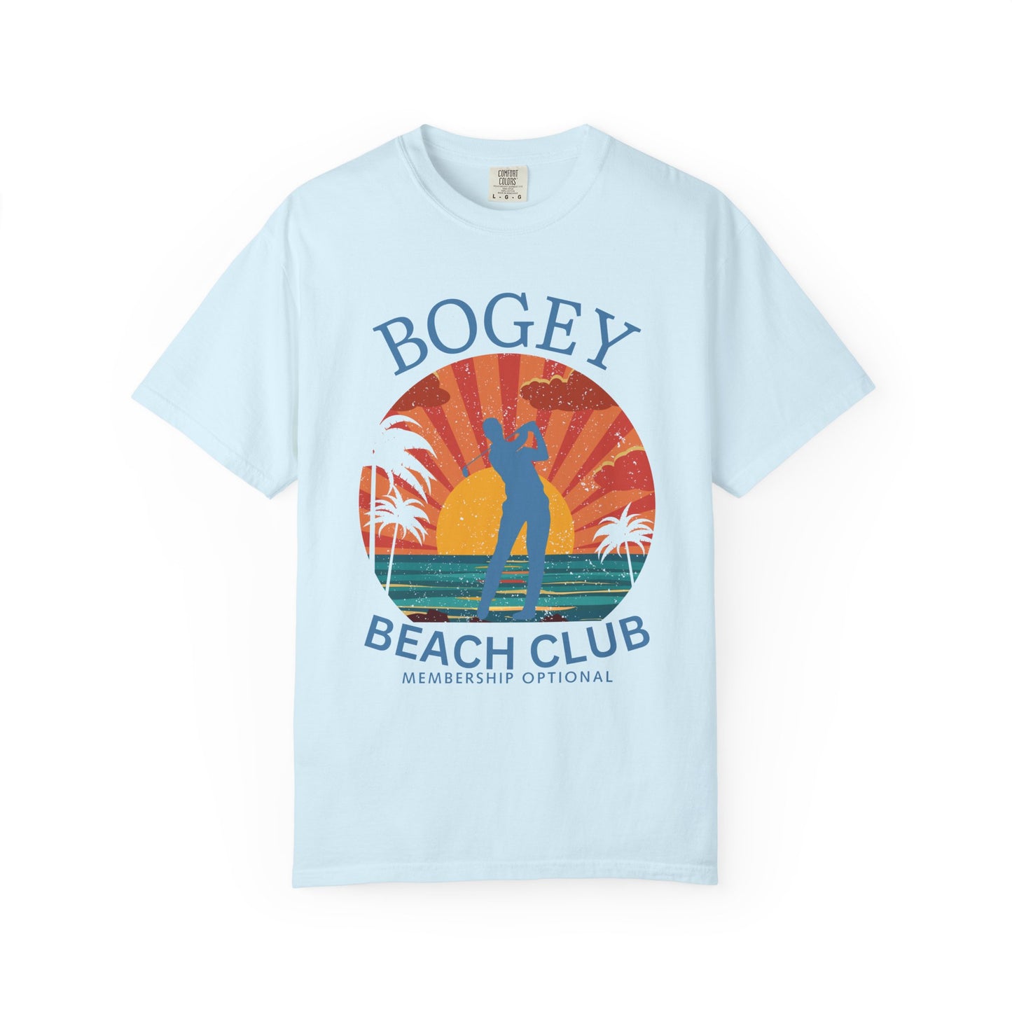 Bogey Beach Club Shirt, Funny Golf Shirt, Coastal Golf Tee, Golf Vacation T-Shirt, Beach Golfer Gift, Golf Lifestyle Apparel
