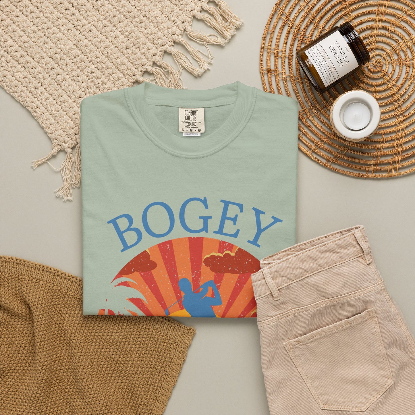 Bogey Beach Club Shirt, Funny Golf Shirt, Coastal Golf Tee, Golf Vacation T-Shirt, Beach Golfer Gift, Golf Lifestyle Apparel