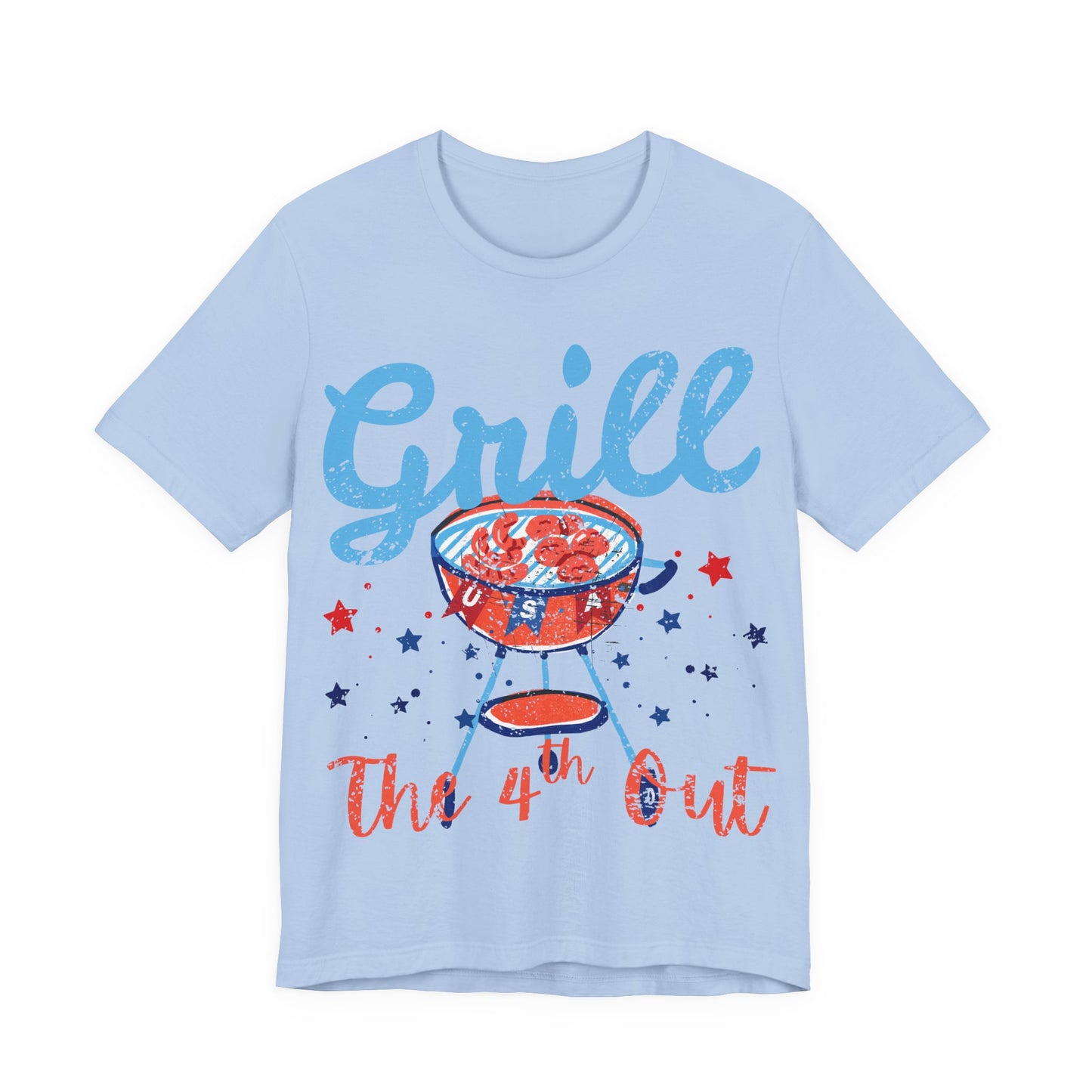 Grill the 4th Out T-shirt, Funny 4th of July BBQ Tee, Patriotic Grill Shirt, Independence Day T-Shirt, Summer Cookout Tee