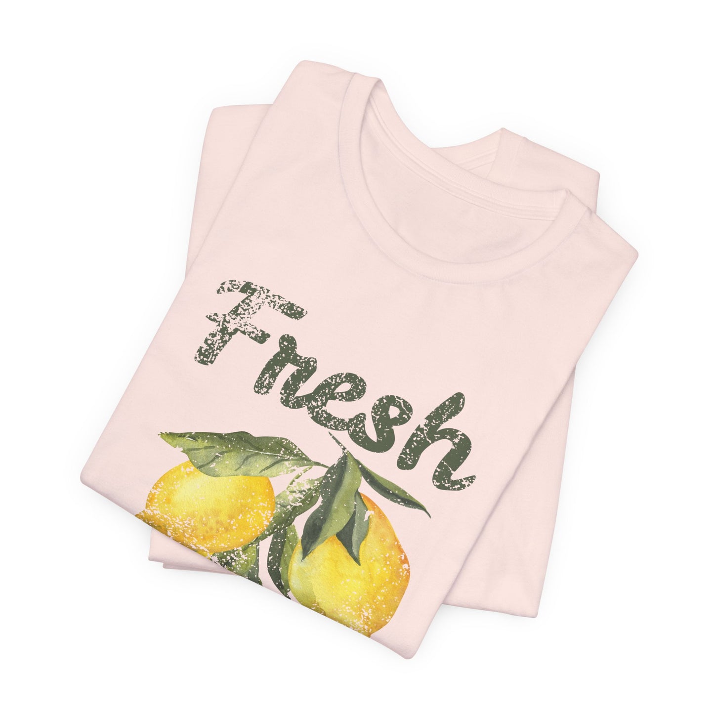 Fresh Squeezed Lemon Shirt, Lemon Graphic Tee, Cute Summer Citrus Shirt, Lemon Lover Gift, Retro Fruit Graphic T-Shirt