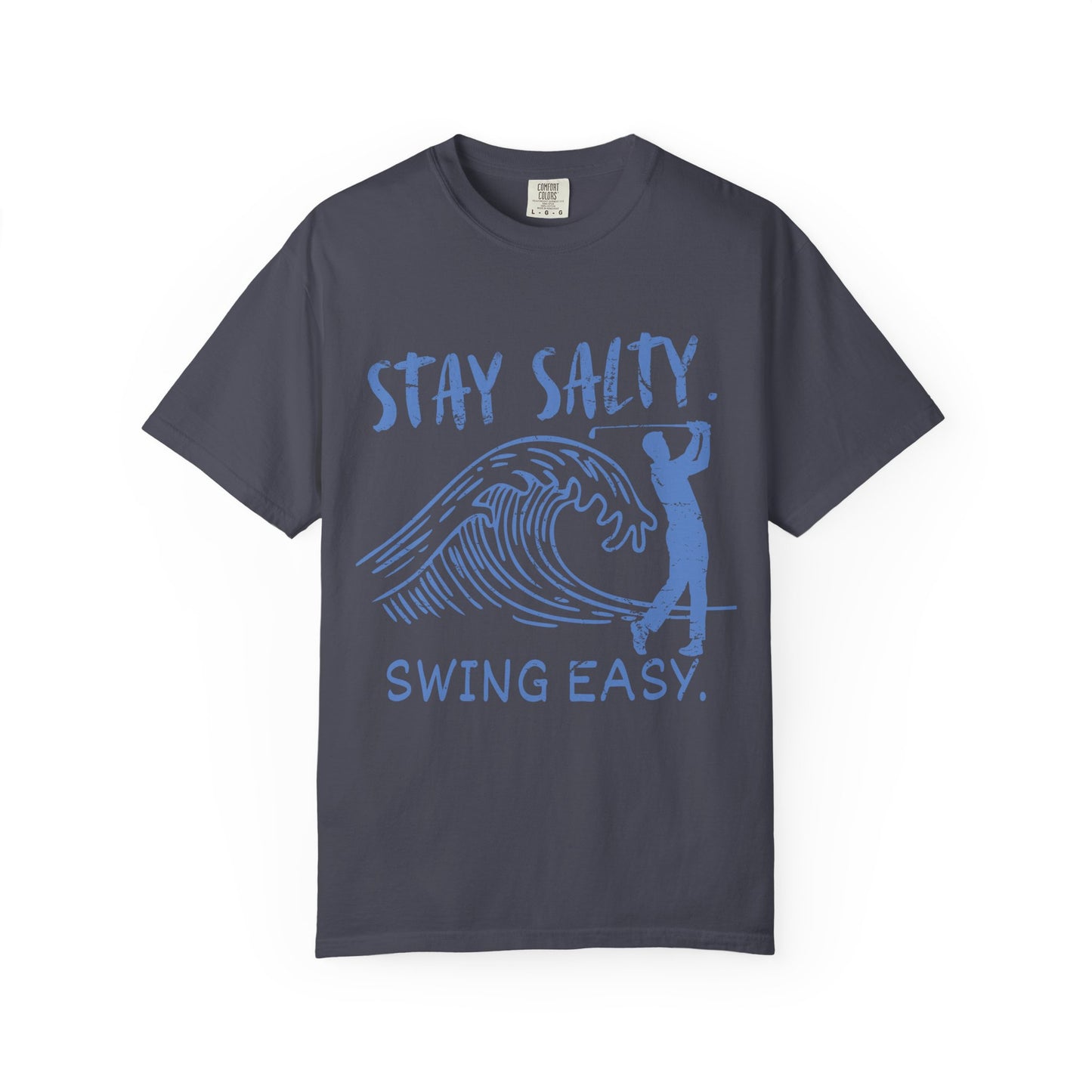 Stay Salty Swing Easy Shirt, Coastal Golf Shirt, Beach Golf Tee, Funny Golfer T, Golf Vacation Shirt, Coastal Lifestyle Tee, Golf Lover Gift
