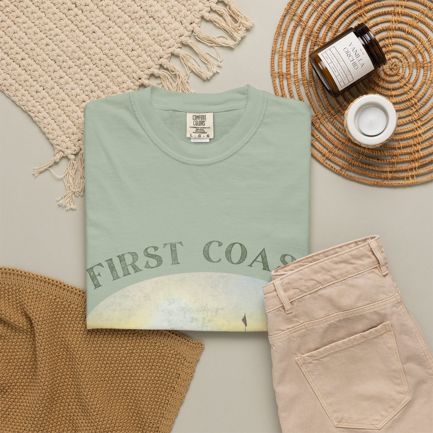 Sunset Coast Fairways Shirt, Coastal Golf Shirt, Beach Golf Tee, Golf Vacation T-Shirt, Golf Lover Gift, Coastal Lifestyle Apparel
