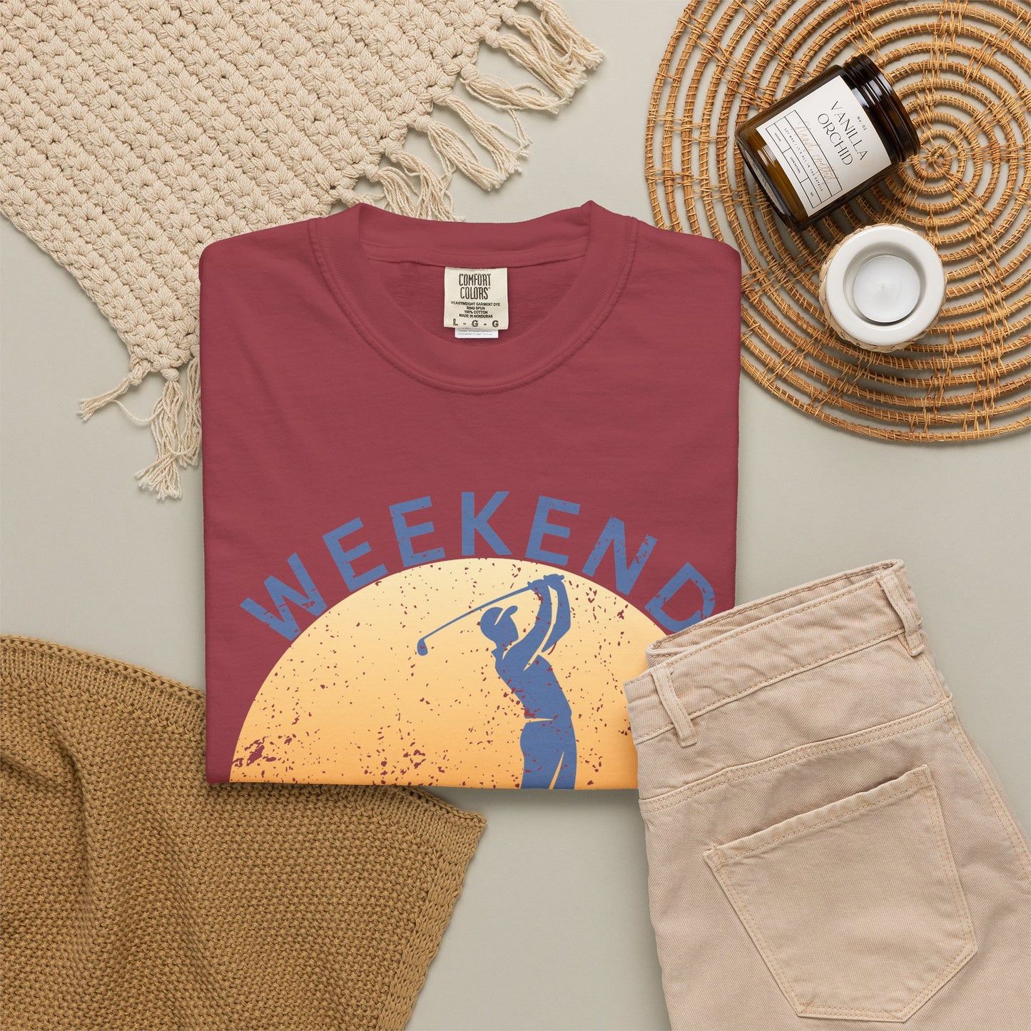 Weekend Tee Times Shirt, Coastal Golf Tee, Golf Vacation Shirt, Beach Golf T-Shirt, Funny Golfer Gift, Golf Lifestyle Tee
