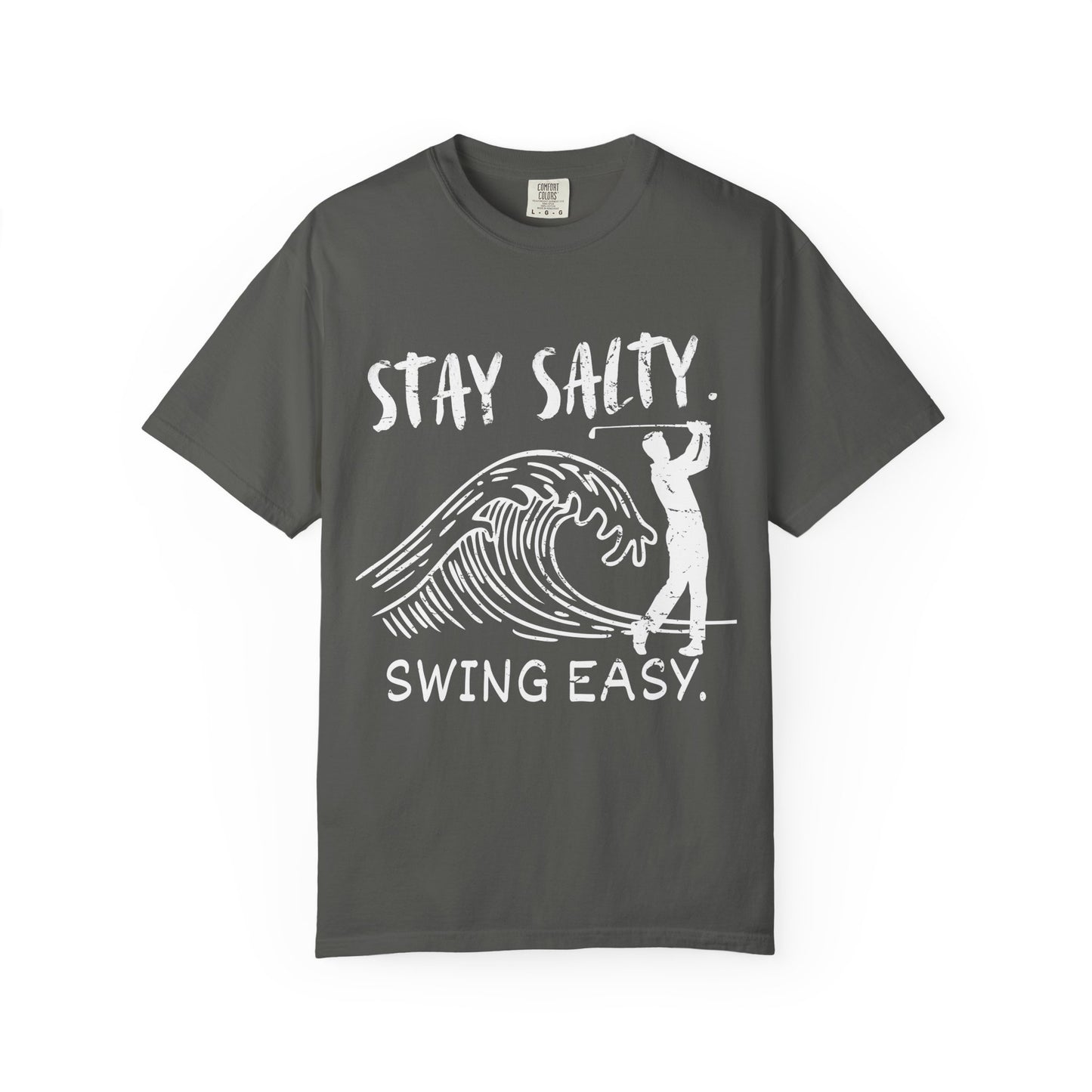Stay Salty Swing Easy Shirt, Coastal Golf Shirt, Beach Golf Tee, Funny Golfer, Golf Vacation Shirt, Coastal Lifestyle Tee, Golf Lover Gift