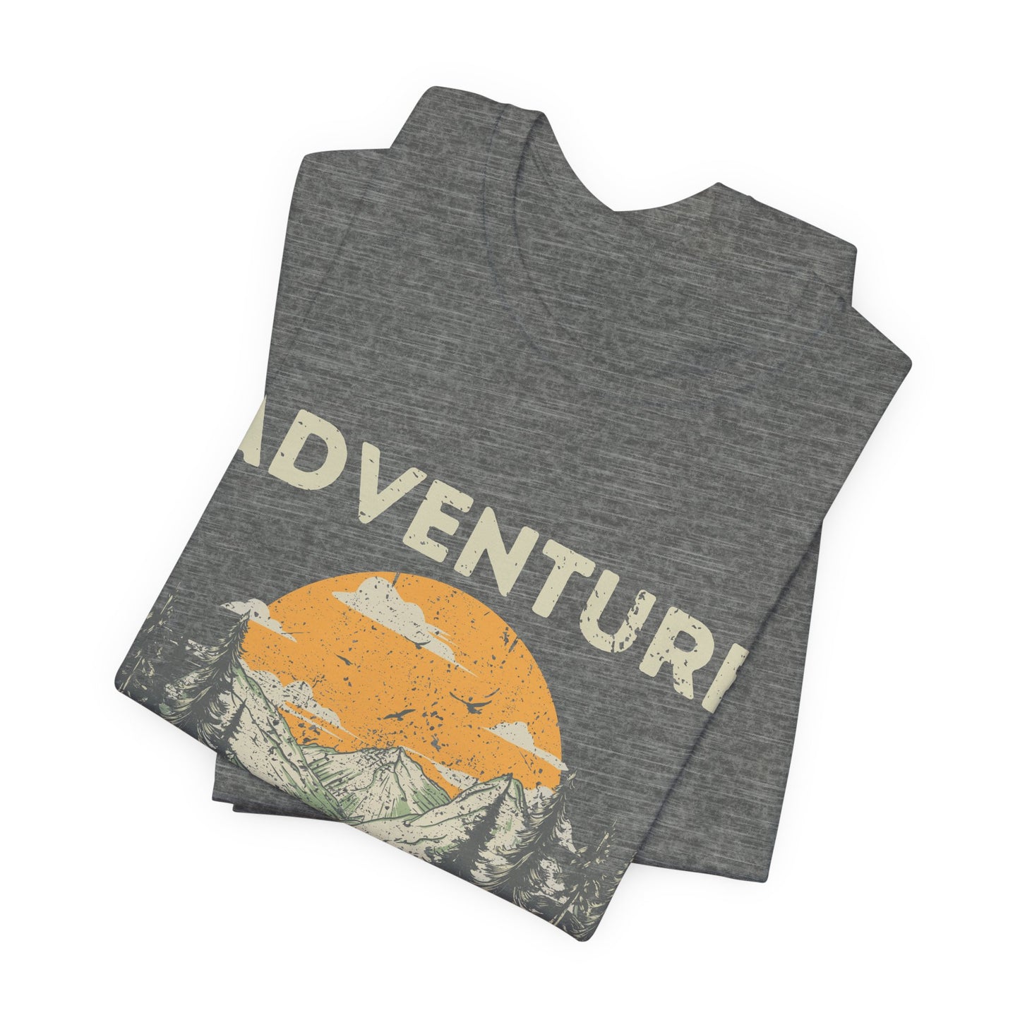 Adventure Awaits Shirt, Hiking Graphic Tee, Outdoor Nature Shirt, Mountain Sunset Tee, Camping Shirt, National Park Shirt, Travel Tee
