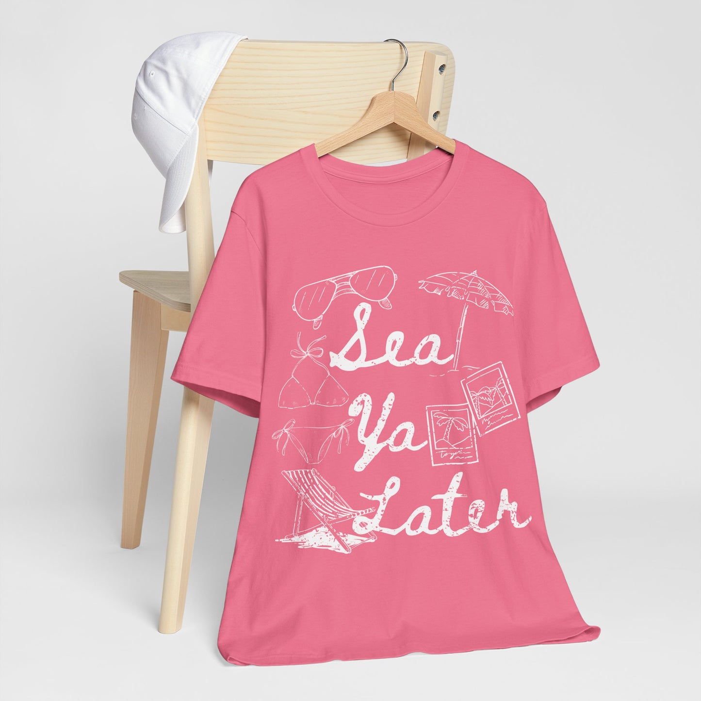 Sea Ya Later Shirt, Beach Vacation Tee, Coastal Summer Shirt, Ocean Graphic Tee, Cute Beach Shirt, Summer Vacation Outfit