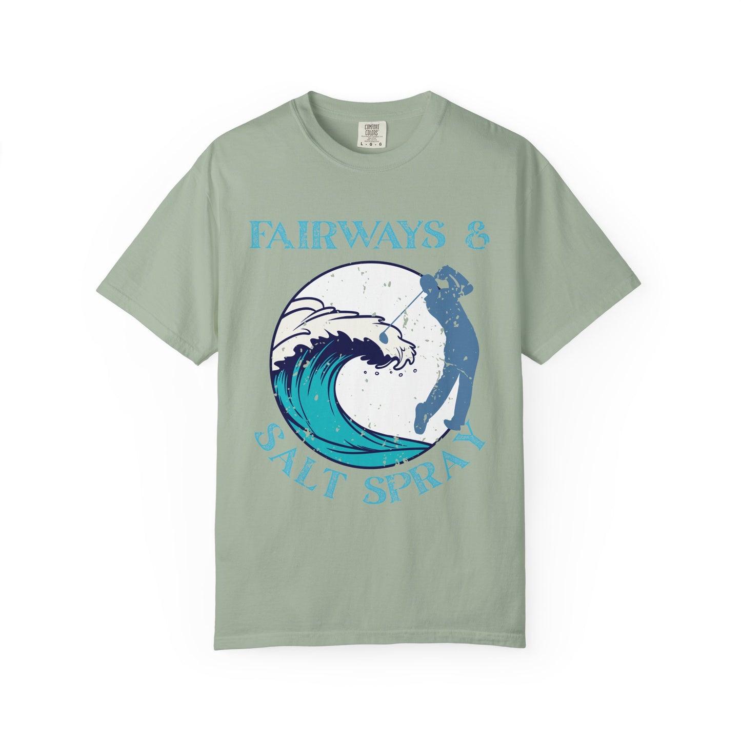 Fairways & Salt Spray Shirt, Coastal Golf Tee, Beach Golf Shirt, Golf Vacation T-Shirt, Ocean Golf Graphic Tee, Golfer Gift