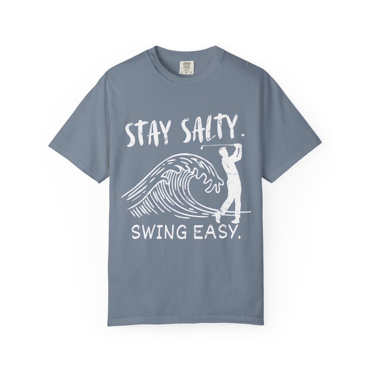 Stay Salty Swing Easy Shirt, Coastal Golf Shirt, Beach Golf Tee, Funny Golfer, Golf Vacation Shirt, Coastal Lifestyle Tee, Golf Lover Gift