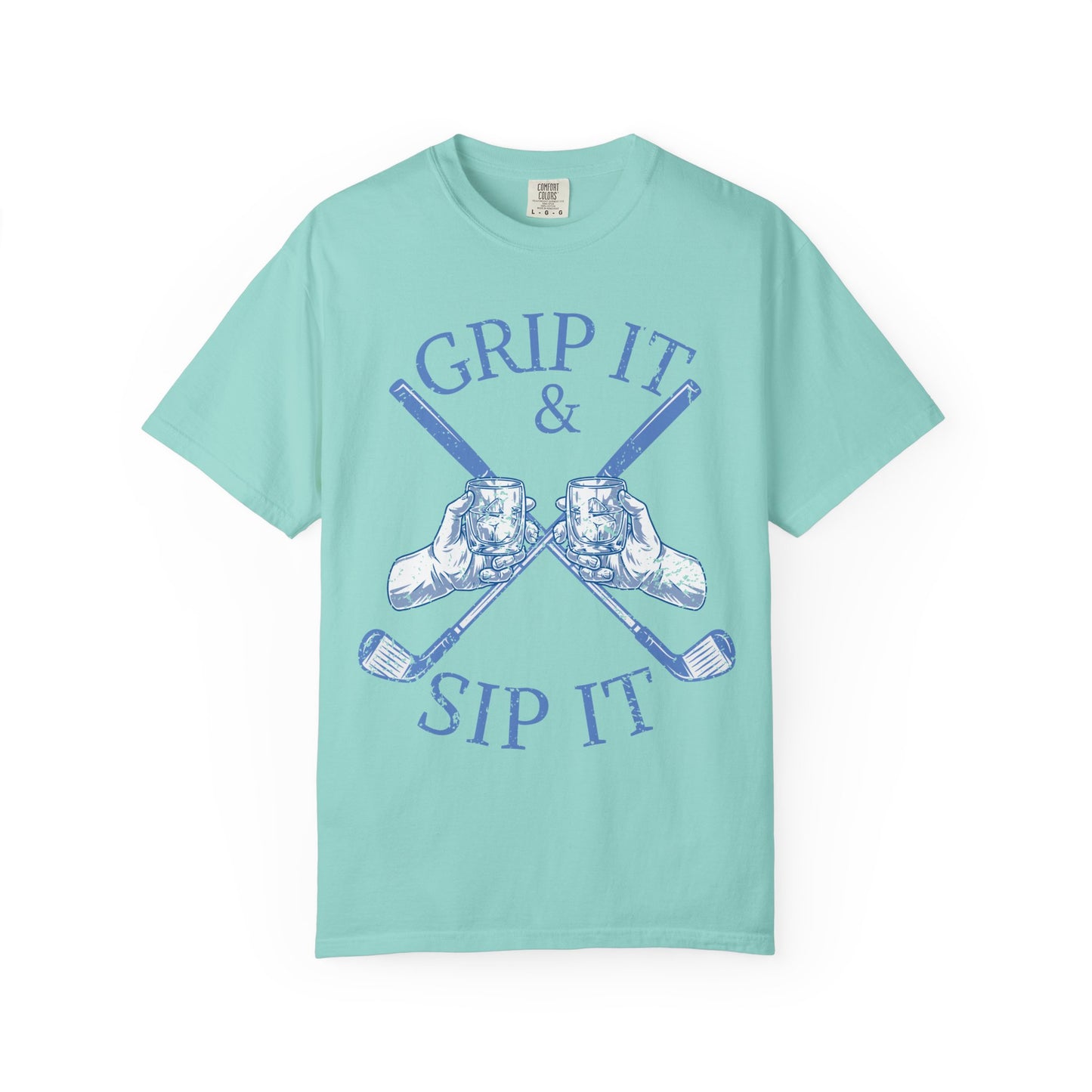 Grip It & Sip It Shirt, Funny Golf Shirt, Golf Drinking Tee, Golf Vacation T-Shirt, Golfer Gift, Golf Trip Apparel