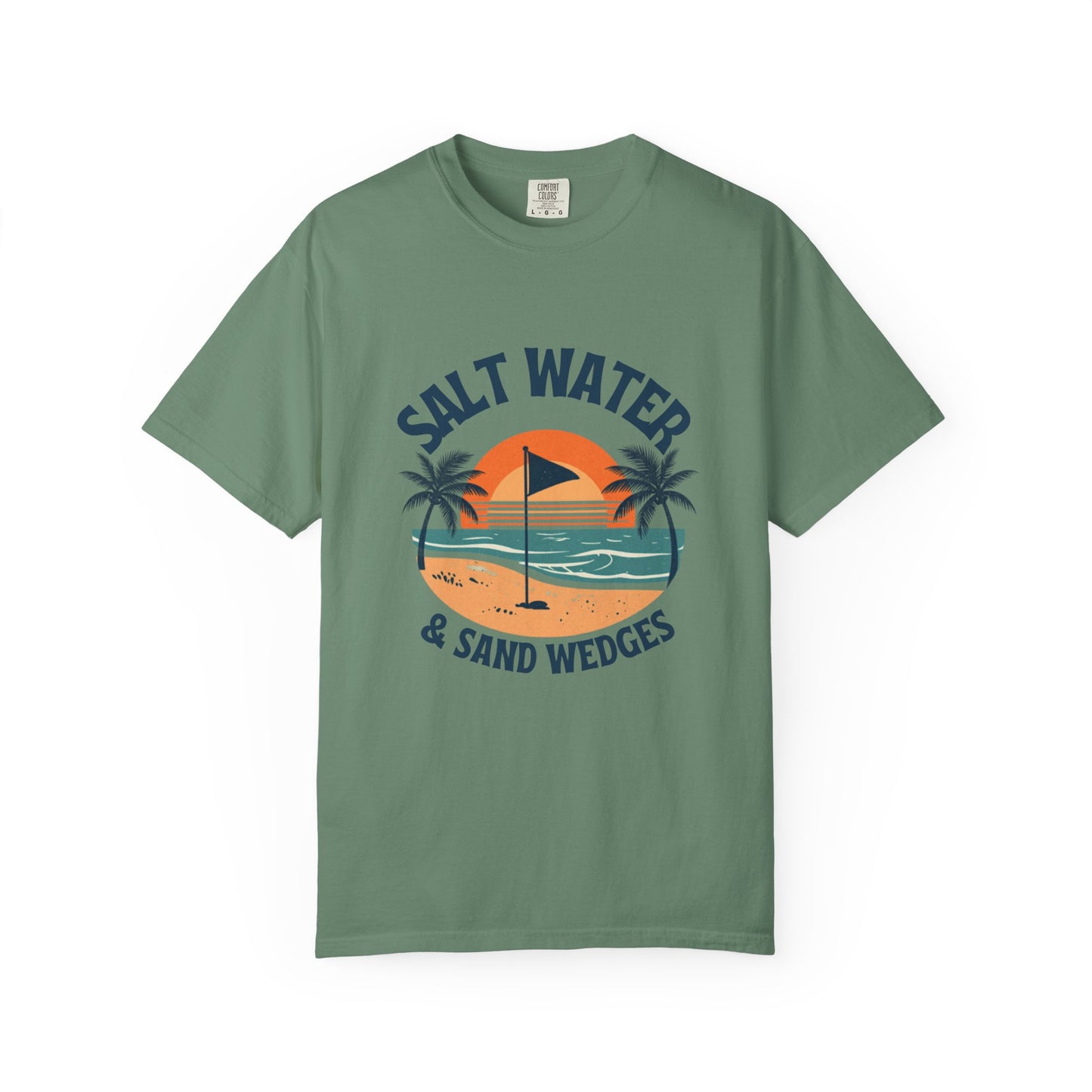 Salt Water & Tee Times Shirt, Coastal Golf Shirt, Beach Golf Tee, Golf Vacation Tee, Golf Lover Gift, Coastal Apparel, Summer Golf Shirt