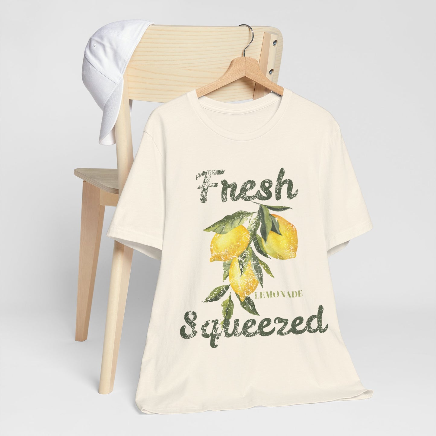 Fresh Squeezed Lemon Shirt, Lemon Graphic Tee, Cute Summer Citrus Shirt, Lemon Lover Gift, Retro Fruit Graphic T-Shirt
