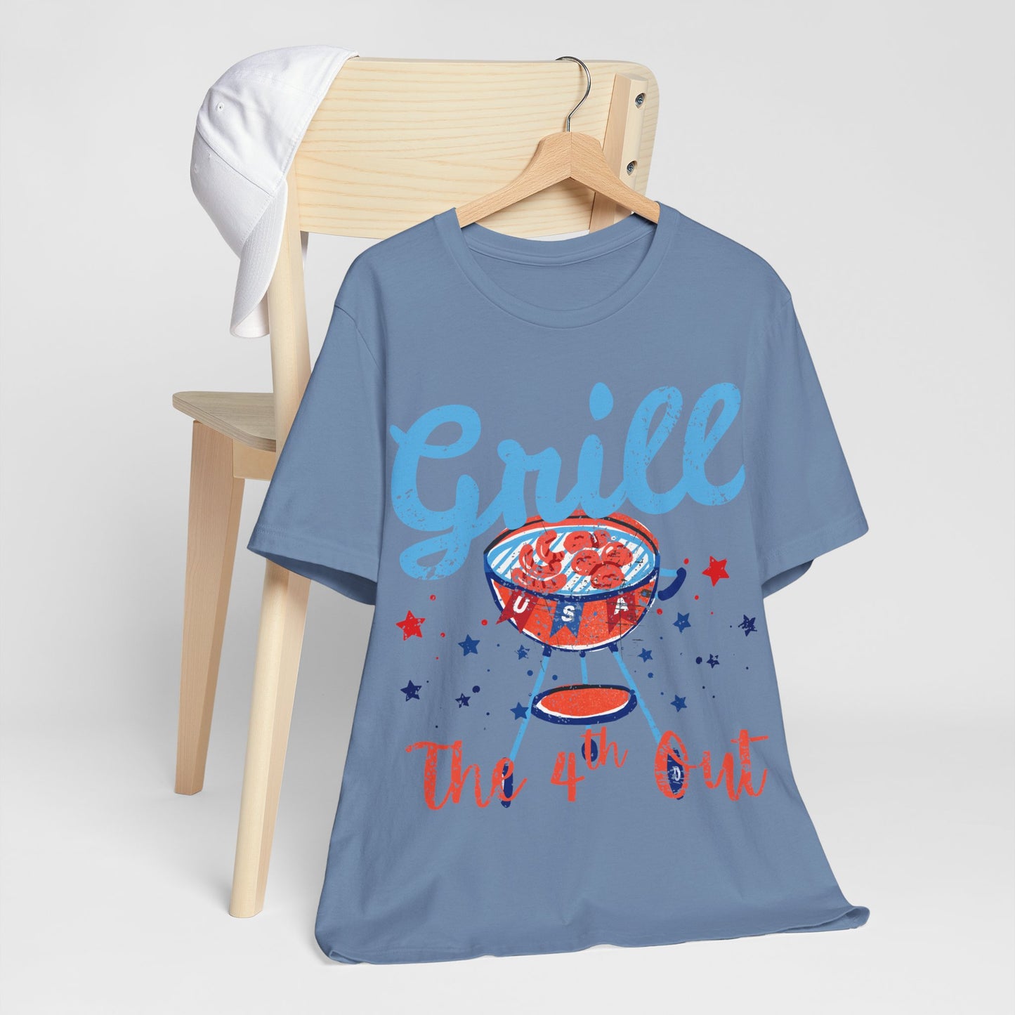 Grill the 4th Out T-shirt, Funny 4th of July BBQ Tee, Patriotic Grill Shirt, Independence Day T-Shirt, Summer Cookout Tee