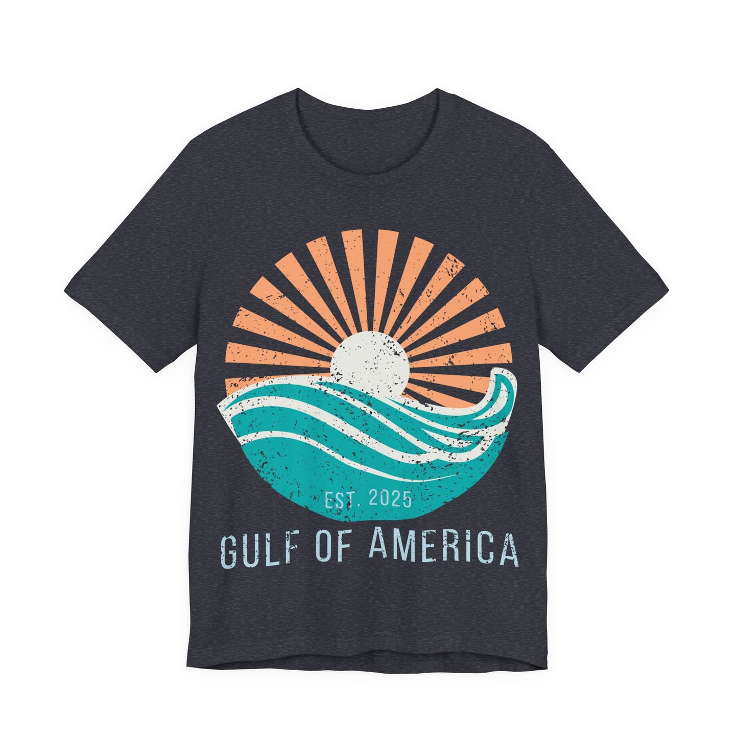 Gulf of America Shirt, Retro Beach Sunset Tee, Coastal Vacation Shirt, Vintage Ocean Graphic Tee, Gulf Coast Shirt, Summer Beach Shirt