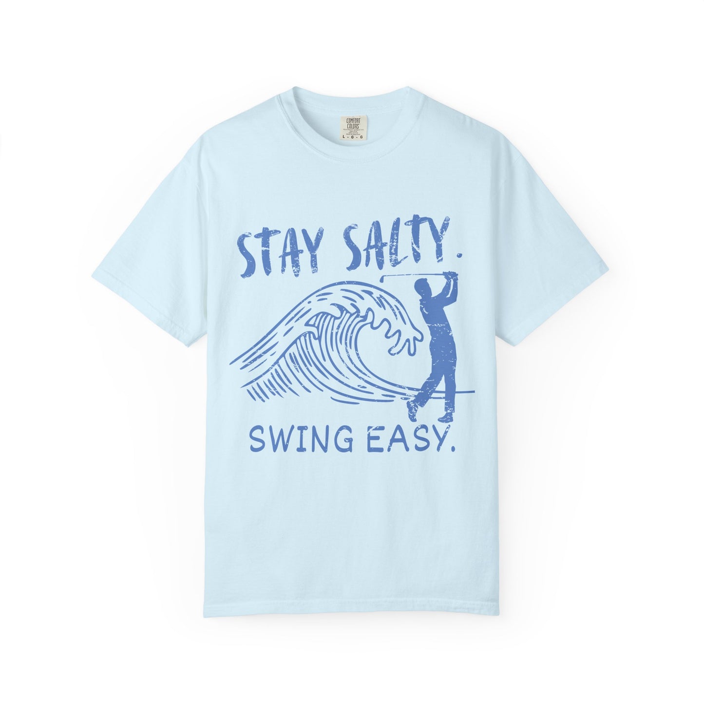 Stay Salty Swing Easy Shirt, Coastal Golf Shirt, Beach Golf Tee, Funny Golfer T, Golf Vacation Shirt, Coastal Lifestyle Tee, Golf Lover Gift