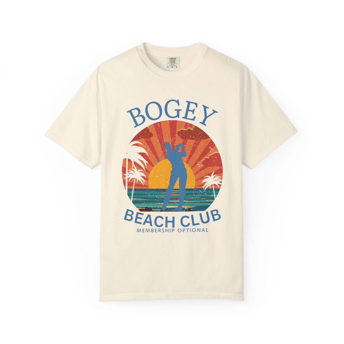 Bogey Beach Club Shirt, Funny Golf Shirt, Coastal Golf Tee, Golf Vacation T-Shirt, Beach Golfer Gift, Golf Lifestyle Apparel
