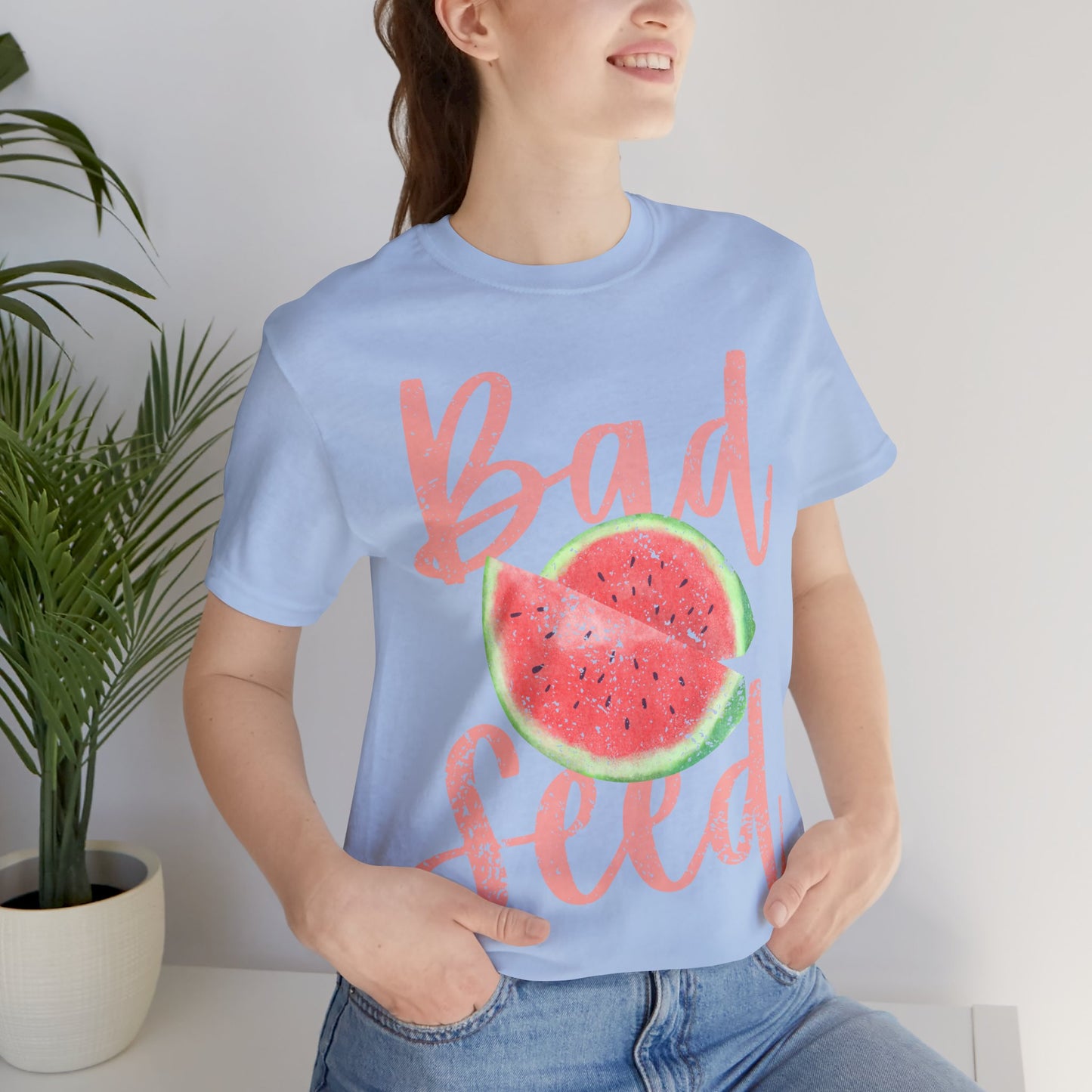 Bad Seed Watermelon Shirt, Cute Summer Tee, Funny Sassy Graphic Tee, Trendy Aesthetic Shirt, Fruit Graphic Tee, Teen Girl Outfit