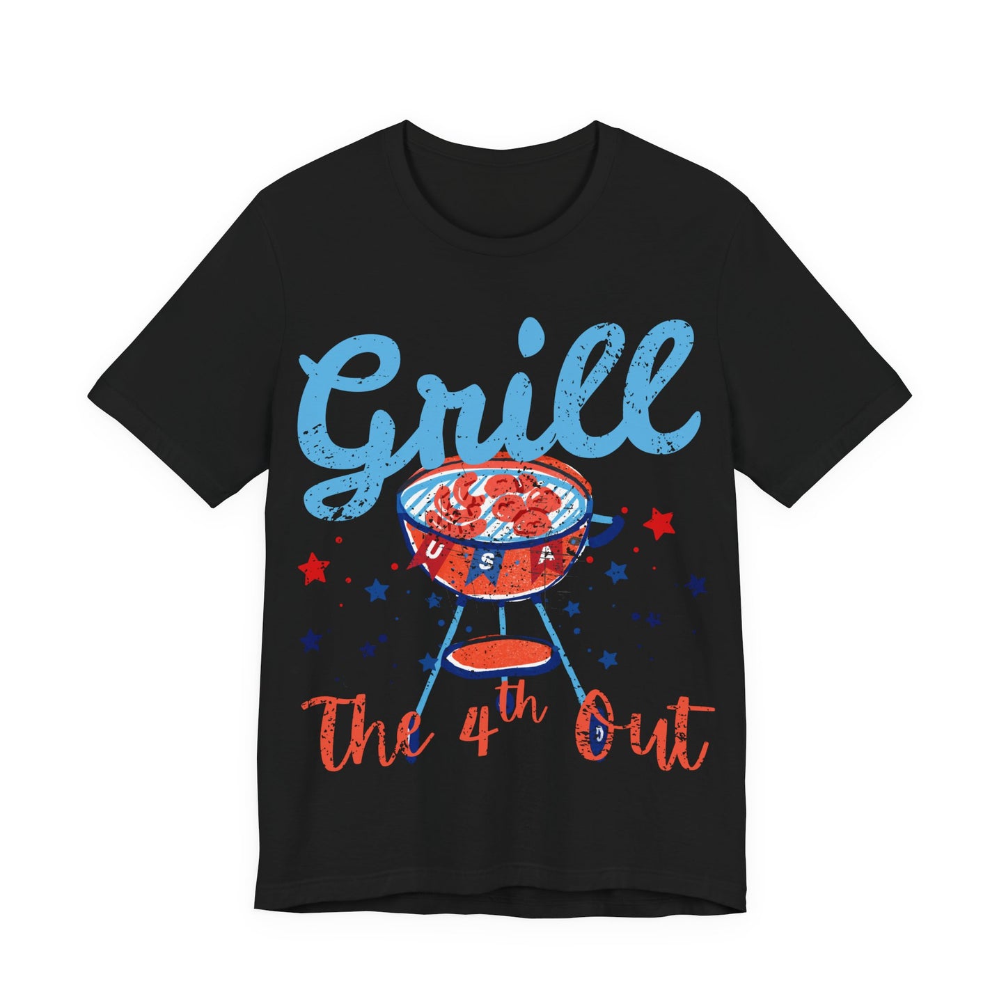 Grill the 4th Out T-shirt, Funny 4th of July BBQ Tee, Patriotic Grill Shirt, Independence Day T-Shirt, Summer Cookout Tee