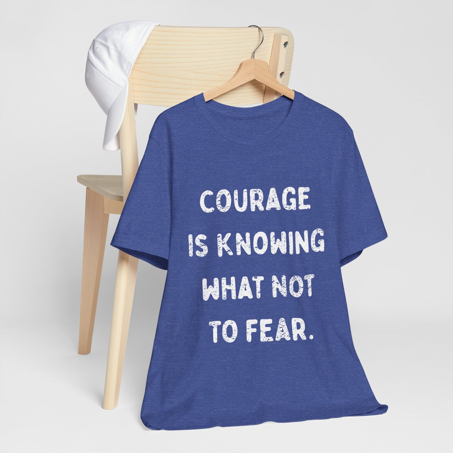 Courage Quote Shirt, Inspirational Graphic Tee, Motivational Shirt, Positive Mindset Tee, Self Growth Shirt, Minimalist Quote T-Shirt