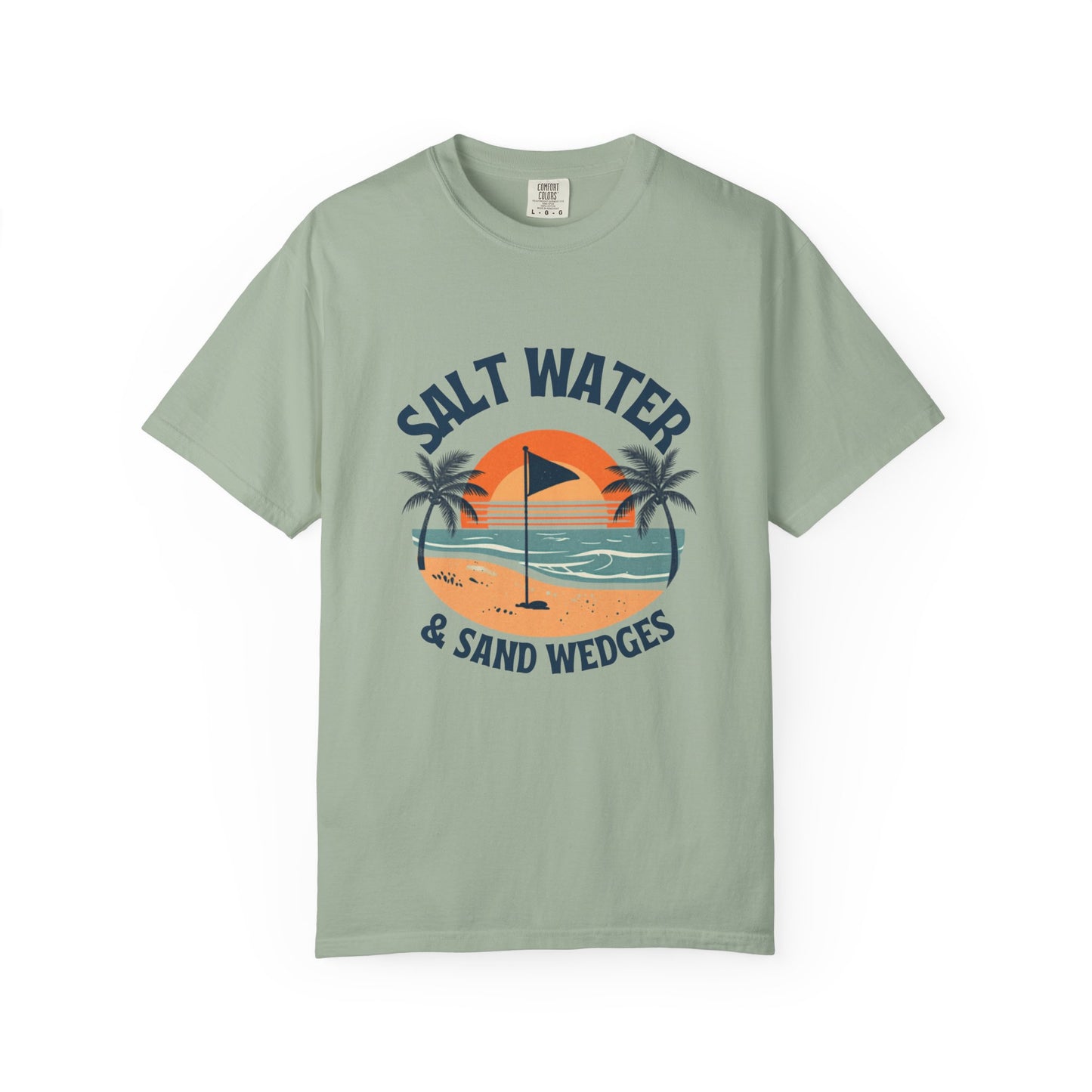 Salt Water & Tee Times Shirt, Coastal Golf Shirt, Beach Golf Tee, Golf Vacation Tee, Golf Lover Gift, Coastal Apparel, Summer Golf Shirt
