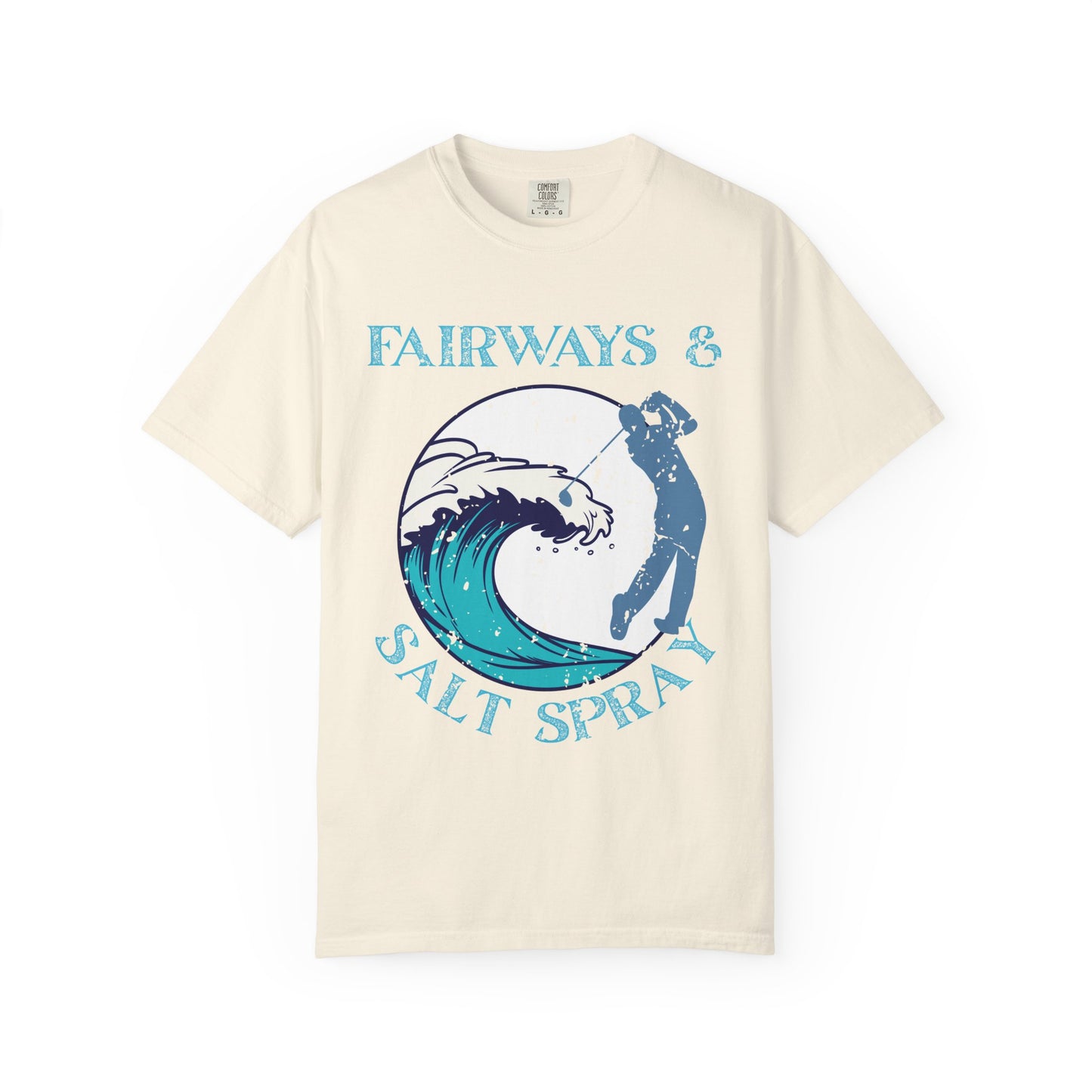 Fairways & Salt Spray Shirt, Coastal Golf Tee, Beach Golf Shirt, Golf Vacation T-Shirt, Ocean Golf Graphic Tee, Golfer Gift