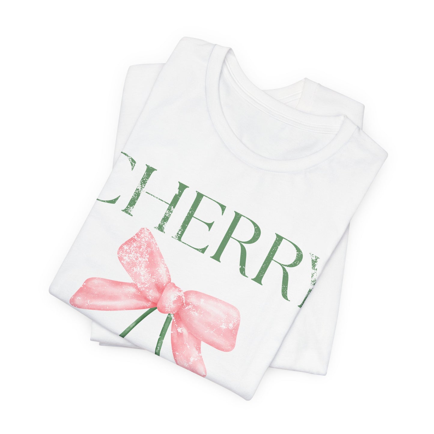 Cherry Picking Shirt, Coquette Aesthetic Tee, Cute Cherry Bow Shirt, Preppy Graphic Tee, Girly Summer Shirt, Trendy Cute Tee, Fruit Shirt