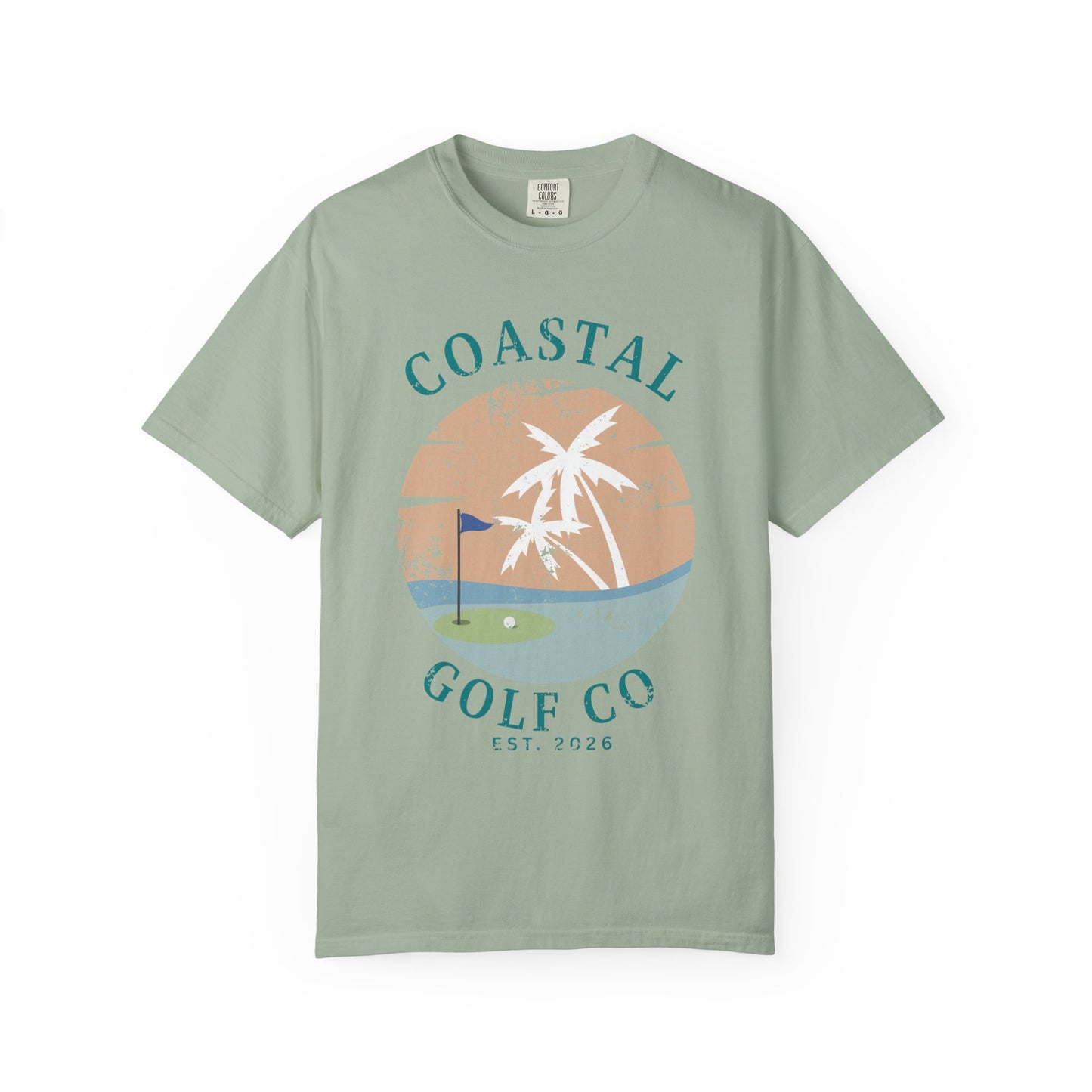 Coastal Golf Co Shirt, Coastal Golf Tee, Beach Golf Shirt, Golf Vacation T-Shirt, Coastal Lifestyle Apparel, Golfer Gift