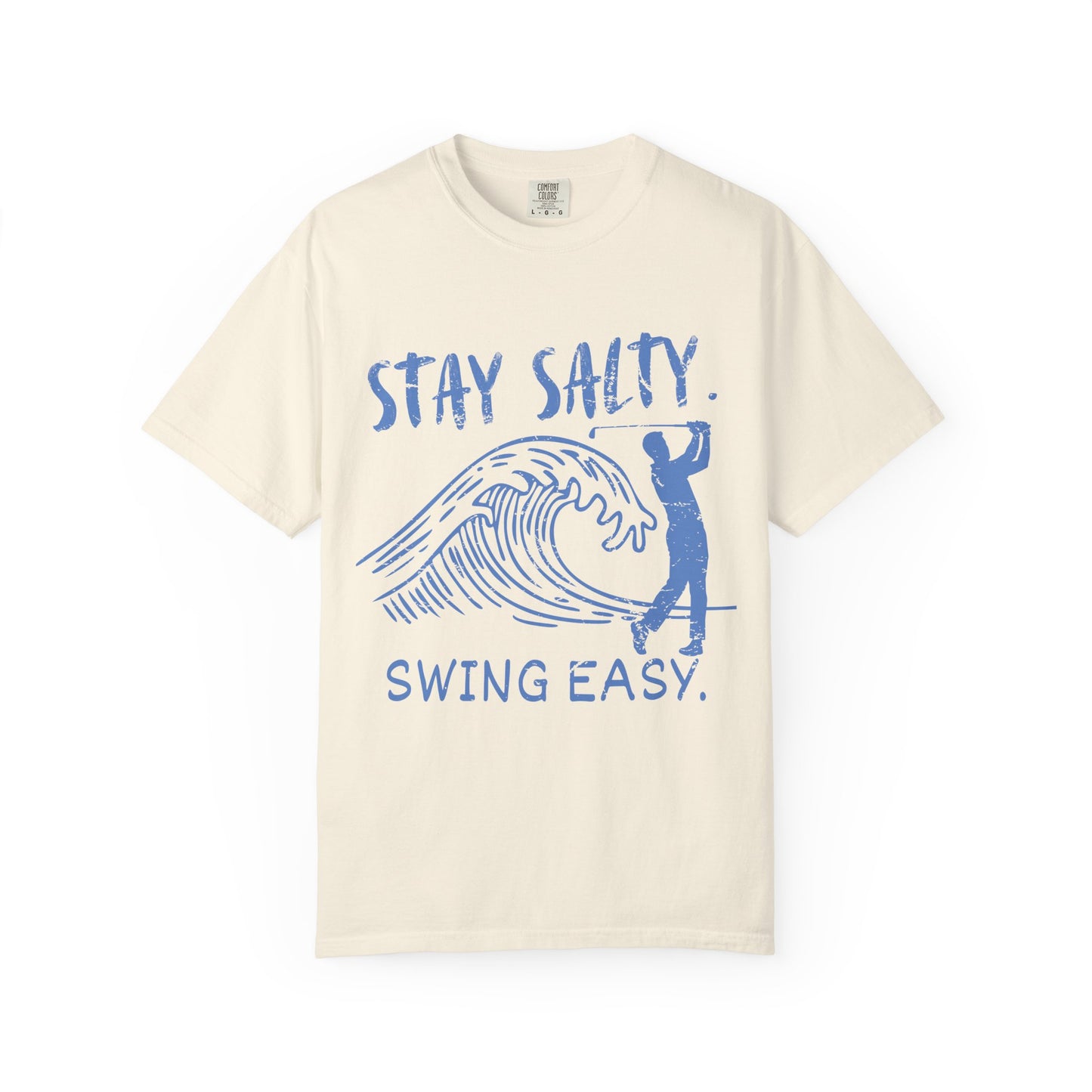 Stay Salty Swing Easy Shirt, Coastal Golf Shirt, Beach Golf Tee, Funny Golfer T, Golf Vacation Shirt, Coastal Lifestyle Tee, Golf Lover Gift