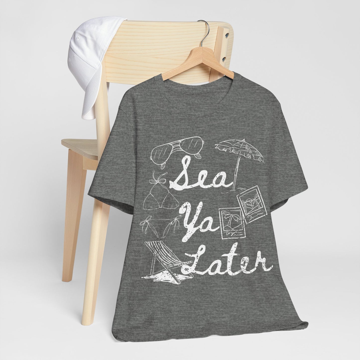 Sea Ya Later Shirt, Beach Vacation Tee, Coastal Summer Shirt, Ocean Graphic Tee, Cute Beach Shirt, Summer Vacation Outfit