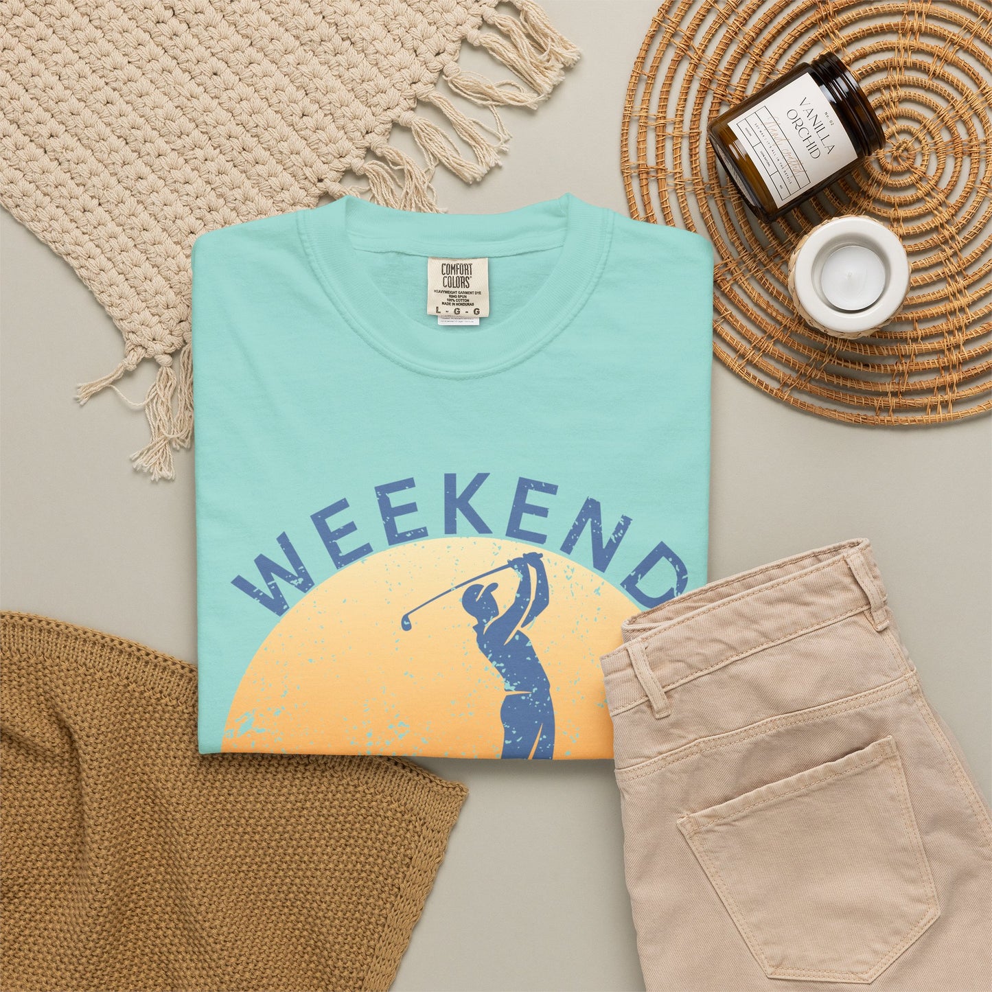 Weekend Tee Times Shirt, Coastal Golf Tee, Golf Vacation Shirt, Beach Golf T-Shirt, Funny Golfer Gift, Golf Lifestyle Tee