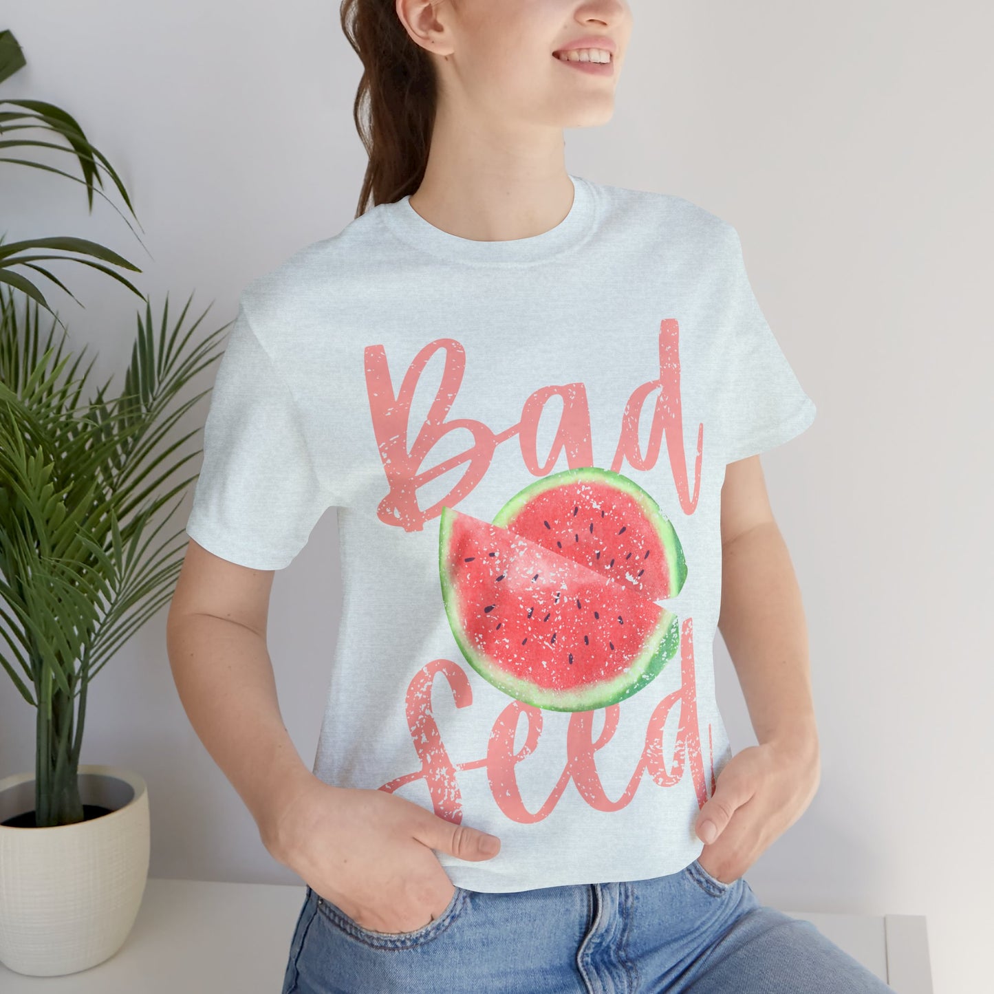 Bad Seed Watermelon Shirt, Cute Summer Tee, Funny Sassy Graphic Tee, Trendy Aesthetic Shirt, Fruit Graphic Tee, Teen Girl Outfit