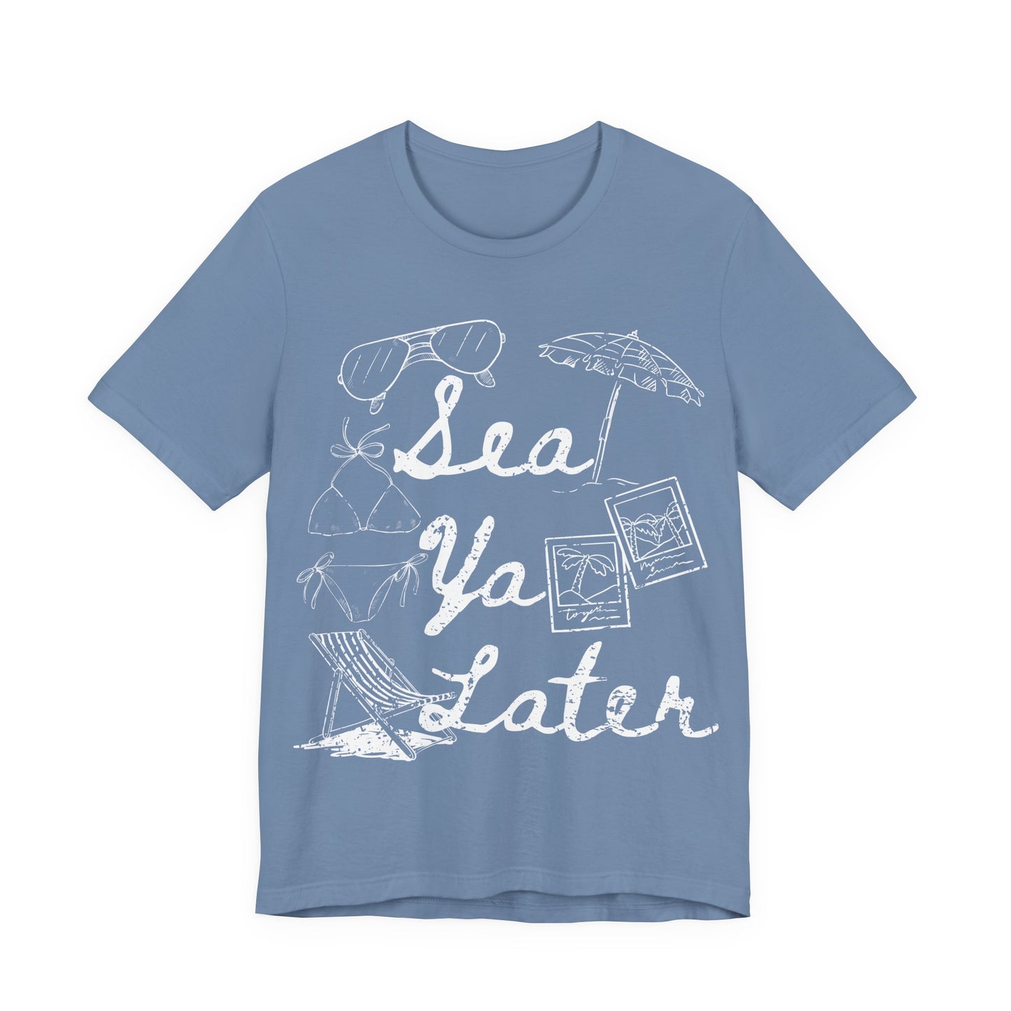 Sea Ya Later Shirt, Beach Vacation Tee, Coastal Summer Shirt, Ocean Graphic Tee, Cute Beach Shirt, Summer Vacation Outfit