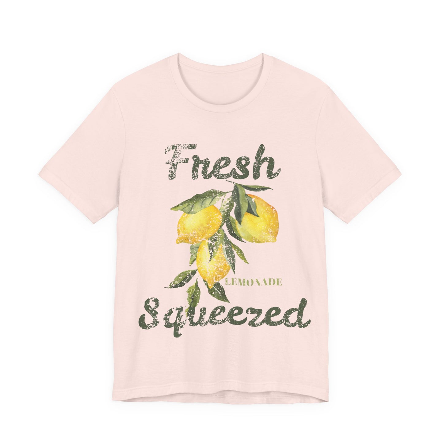 Fresh Squeezed Lemon Shirt, Lemon Graphic Tee, Cute Summer Citrus Shirt, Lemon Lover Gift, Retro Fruit Graphic T-Shirt