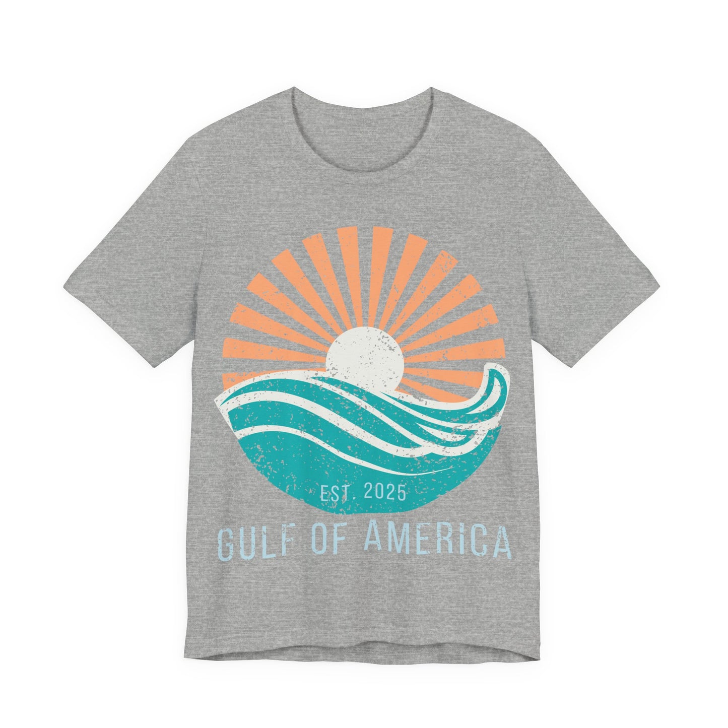 Gulf of America Shirt, Retro Beach Sunset Tee, Coastal Vacation Shirt, Vintage Ocean Graphic Tee, Gulf Coast Shirt, Summer Beach Shirt