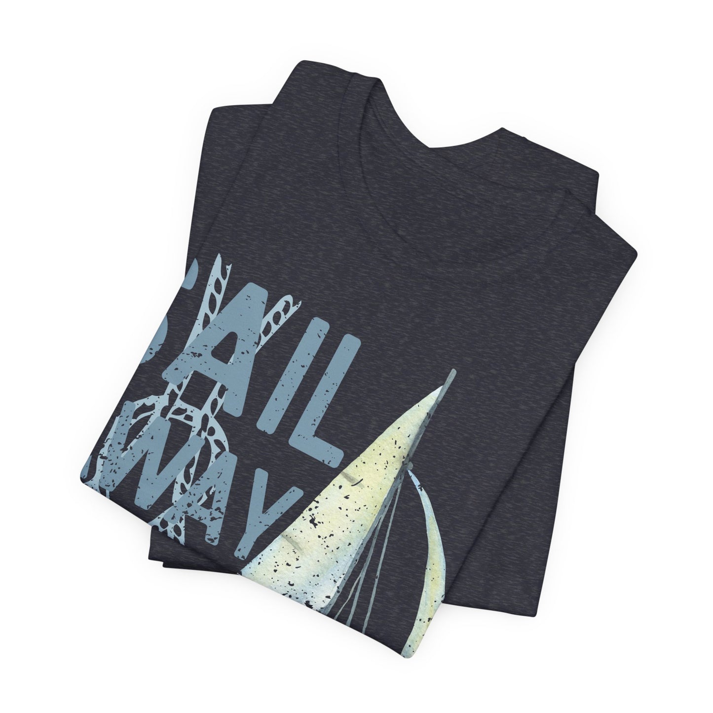 Sail Away With Me Shirt, Coastal Sailboat Tee, Nautical Graphic Tee, Coastal Summer Shirt, Ocean Lover Gift, Retro Beach T-Shirt
