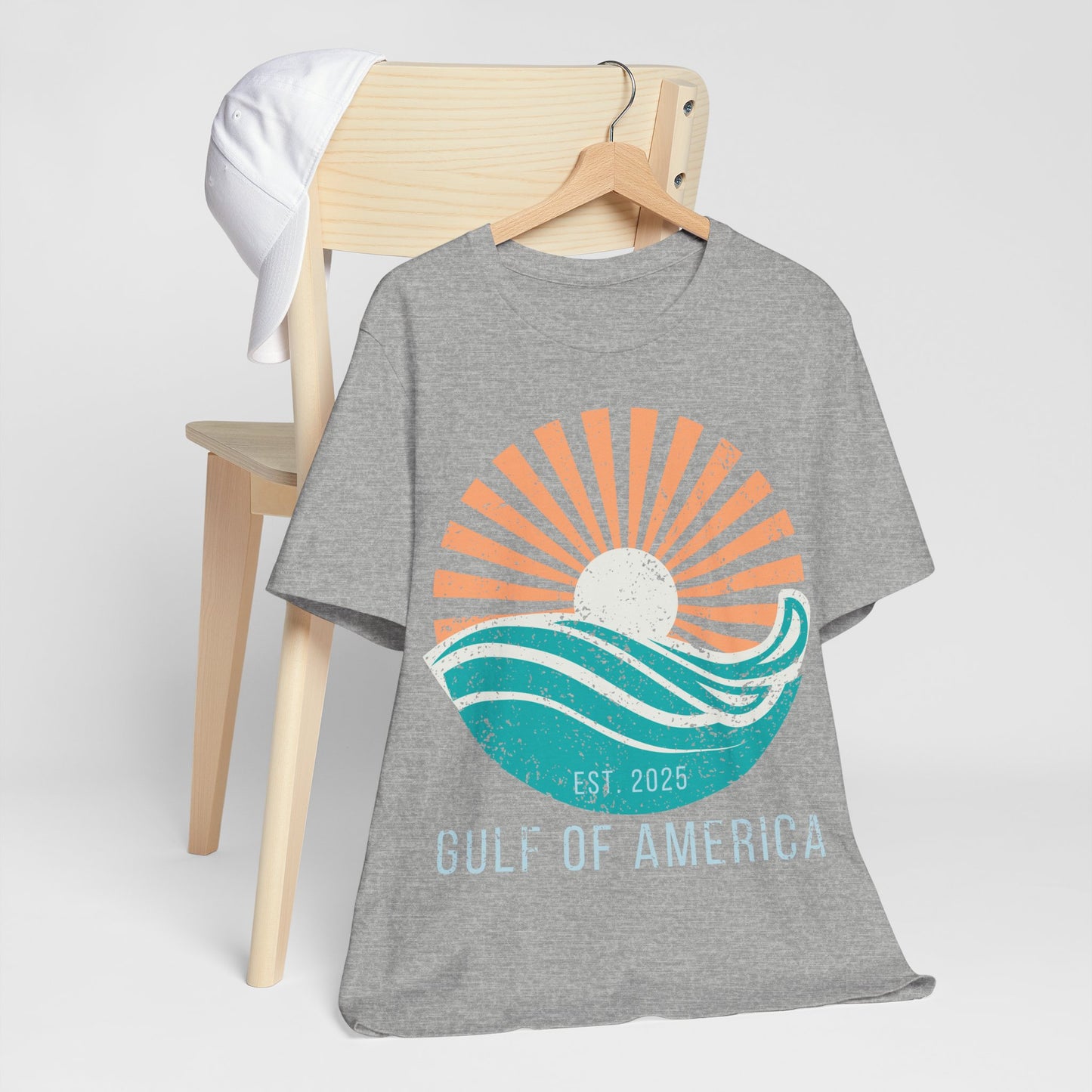 Gulf of America Shirt, Retro Beach Sunset Tee, Coastal Vacation Shirt, Vintage Ocean Graphic Tee, Gulf Coast Shirt, Summer Beach Shirt