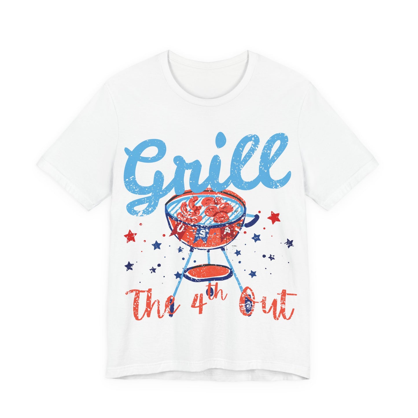 Grill the 4th Out T-shirt, Funny 4th of July BBQ Tee, Patriotic Grill Shirt, Independence Day T-Shirt, Summer Cookout Tee