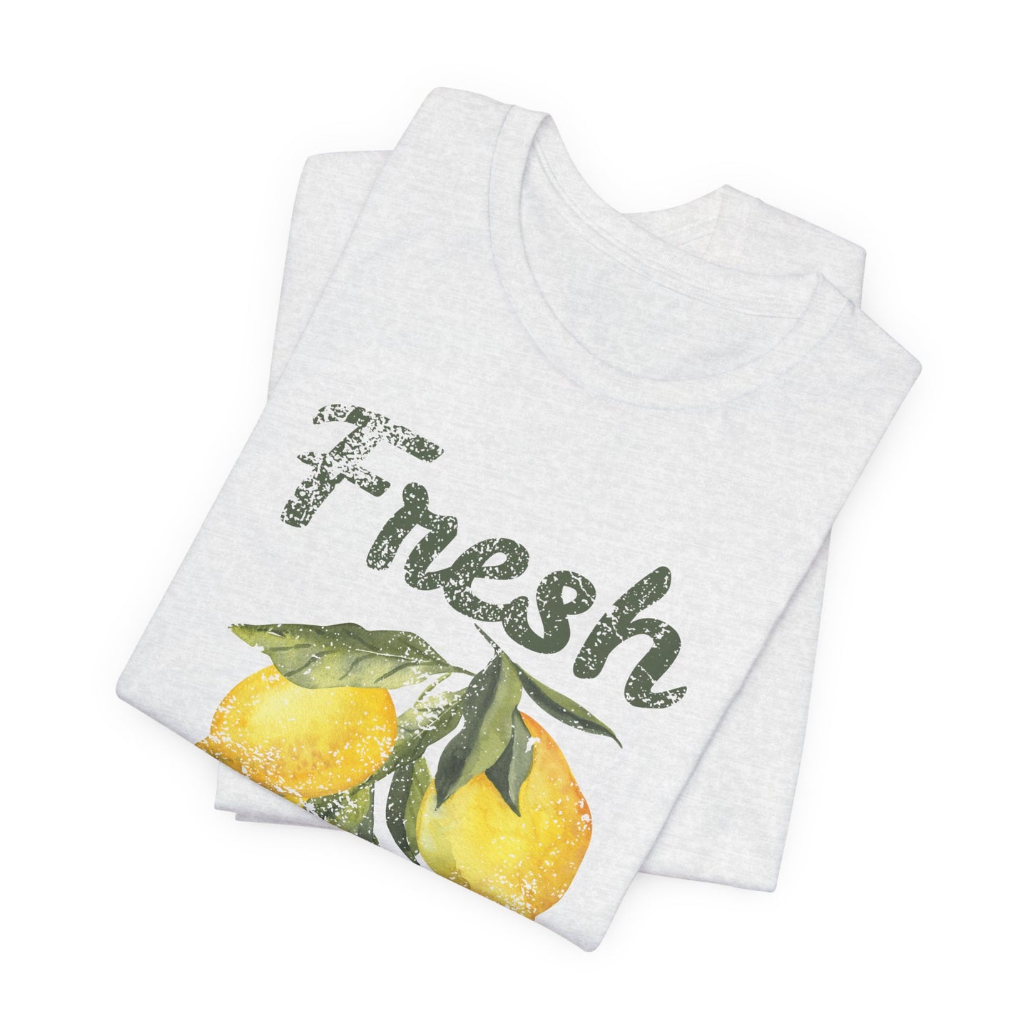 Fresh Squeezed Lemon Shirt, Lemon Graphic Tee, Cute Summer Citrus Shirt, Lemon Lover Gift, Retro Fruit Graphic T-Shirt